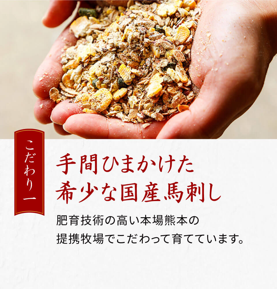 希少な国産馬刺し