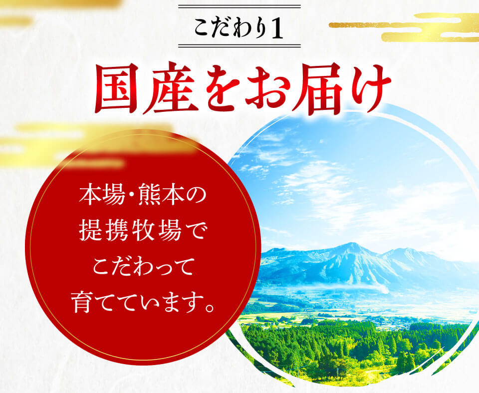 国産をお届け