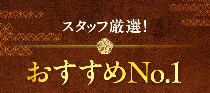 スタッフ厳選！おすすめNo.1